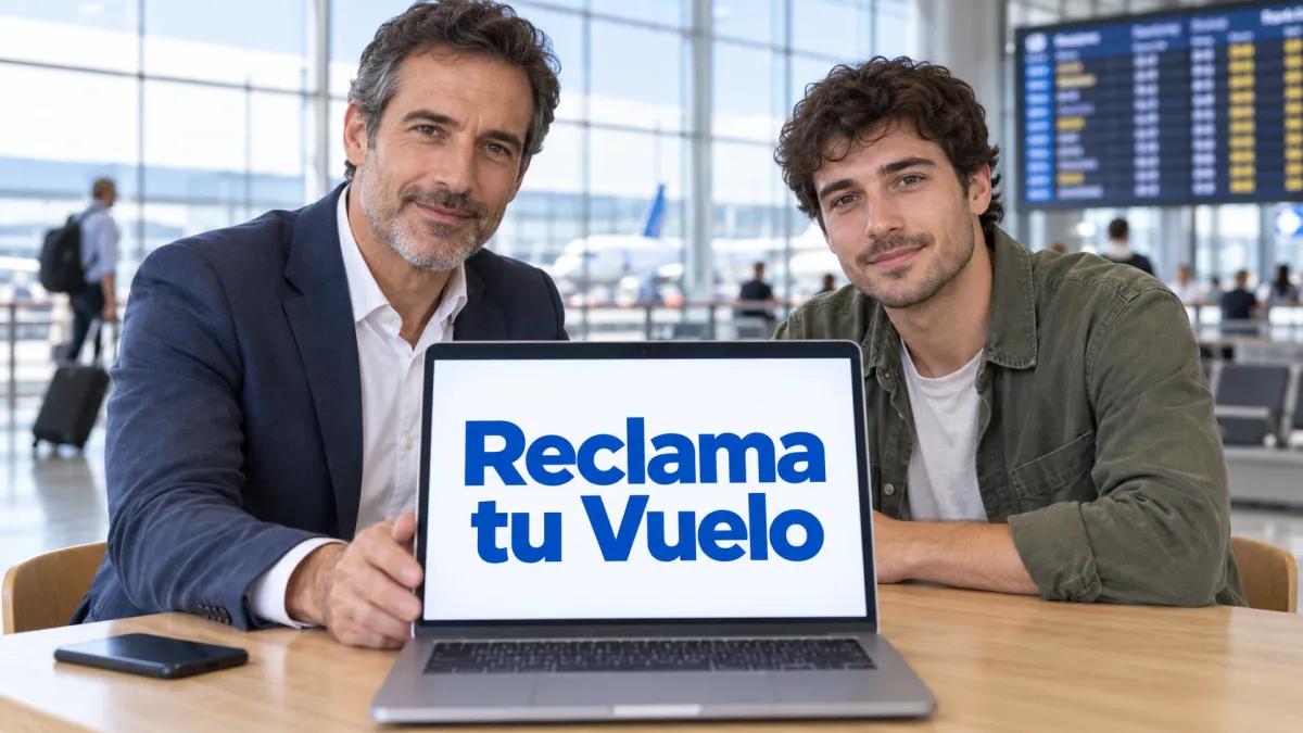 Abogado para reclamaciones de vuelos atendiendo en el aeropuerto a un pasajero afectado por un retraso