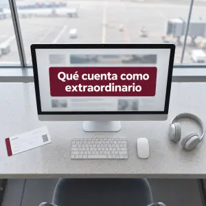 Panel de aeropuerto anunciando un vuelo cancelado por circunstancias extraordinarias