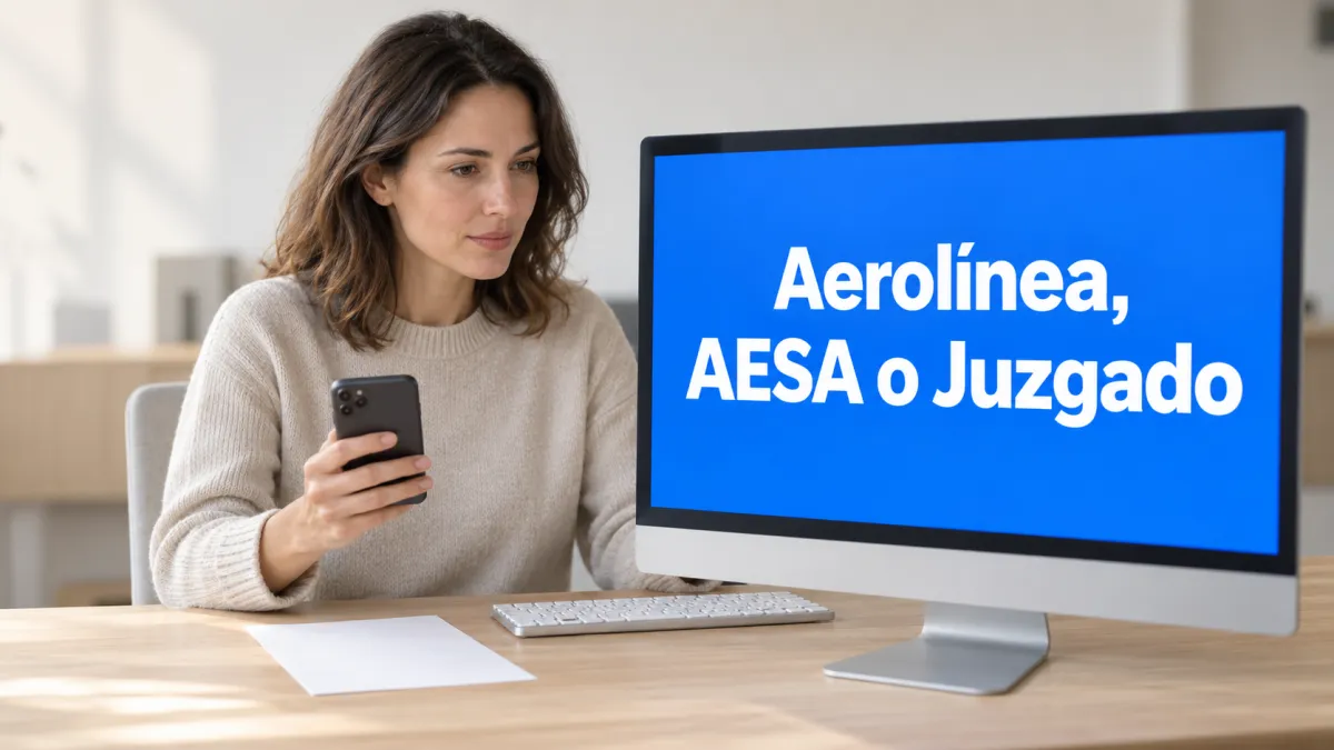 Guía sobre dónde reclamar un retraso de vuelo: aerolínea, AESA, arbitraje y juzgado