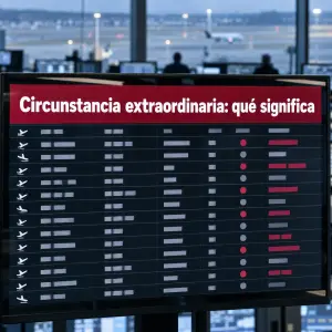 Pasajeros esperando en el aeropuerto por una huelga de controladores aéreos