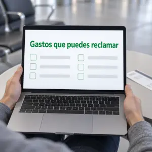Documentos y facturas para reclamar los gastos de un retraso de vuelo