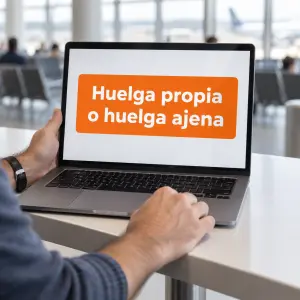 Huelga de pilotos y retraso de vuelo: pasajeros esperando en el aeropuerto
