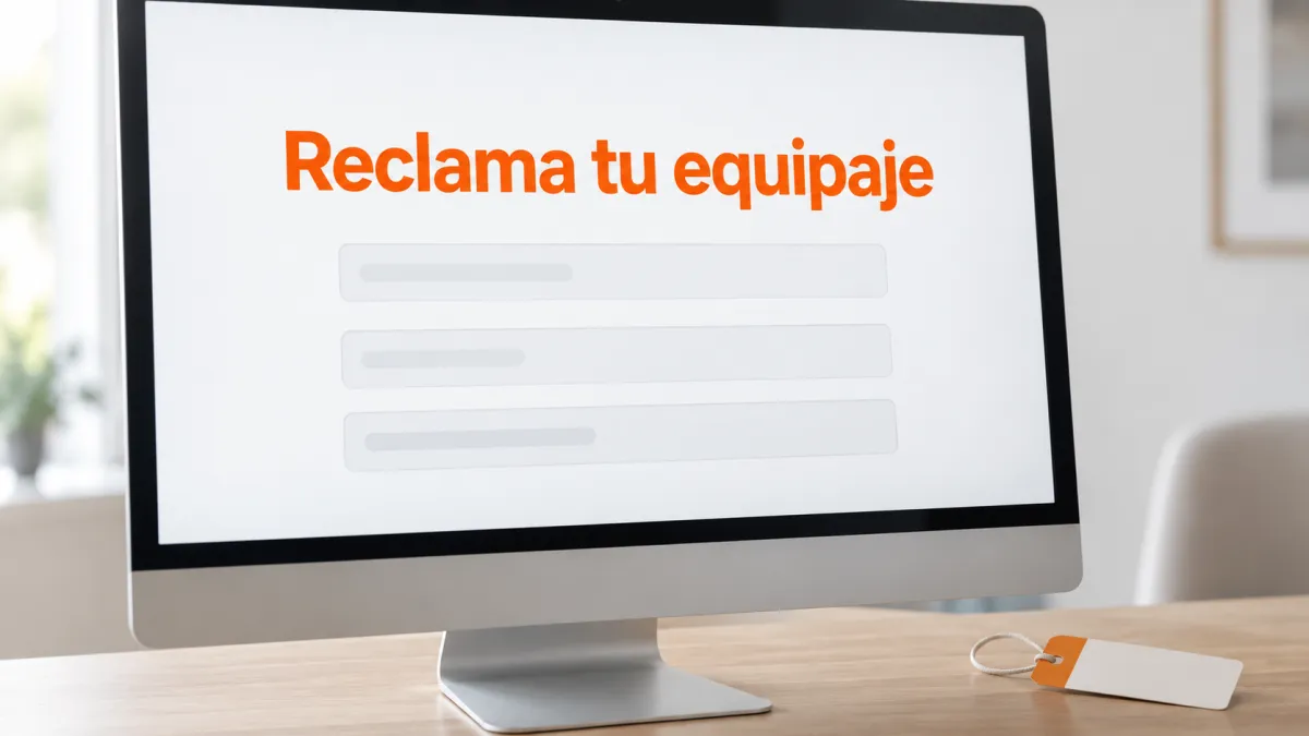 Maletas perdidas con Iberia: pasajero rellenando el parte de irregularidad de equipaje en el aeropuerto
