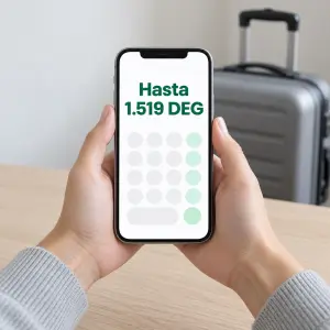 Indemnización por maleta perdida: pasajero calculando en el portátil el valor del contenido de su equipaje