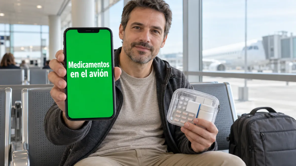 Medicamentos sin receta en el avión y reclamación por equipaje perdido