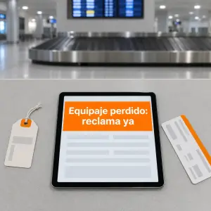 Maleta facturada con medicación perdida antes de reclamar a la aerolínea