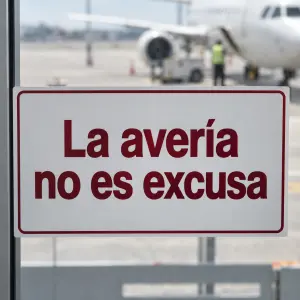 Técnico revisa un avión averiado en pista, un supuesto que no suele ser circunstancia extraordinaria