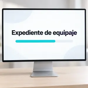Maletas perdidas con Vueling: pasajero consultando en el móvil el estado de su expediente de equipaje